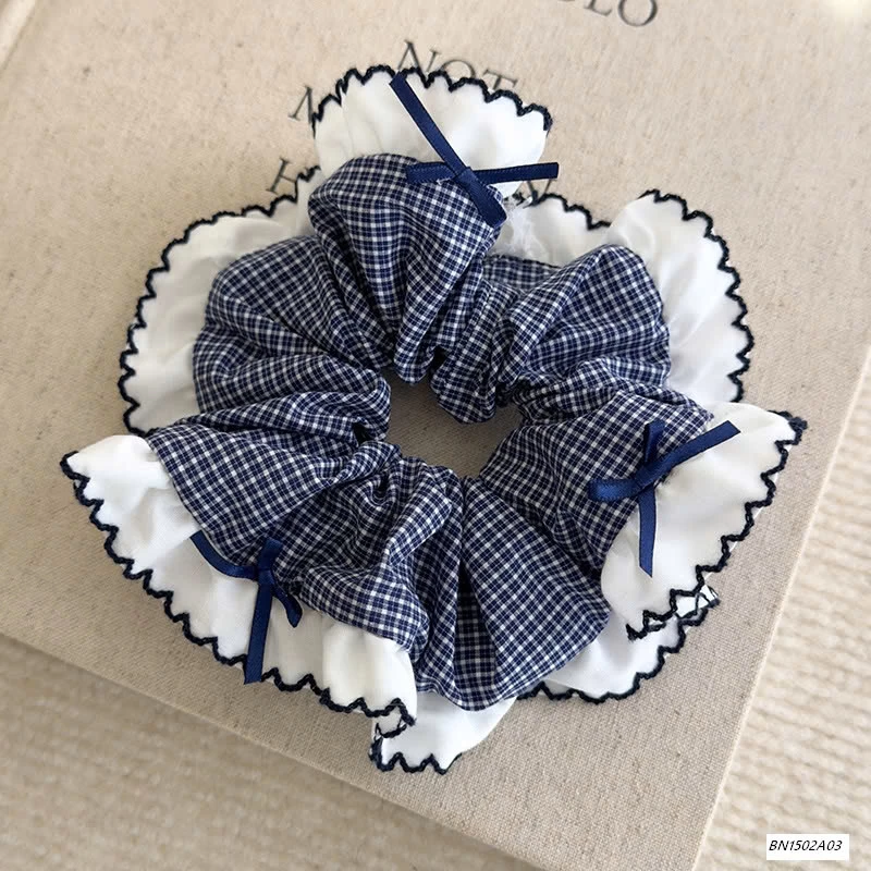 SÉT 2 BUỘC TÓC CARO NƠ