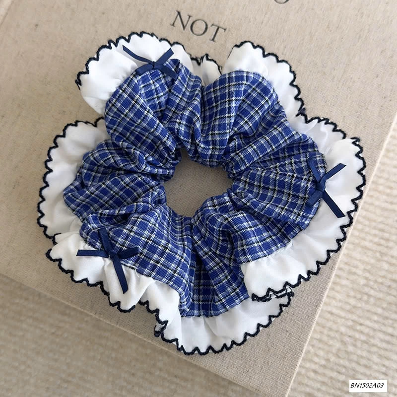 SÉT 2 BUỘC TÓC CARO NƠ