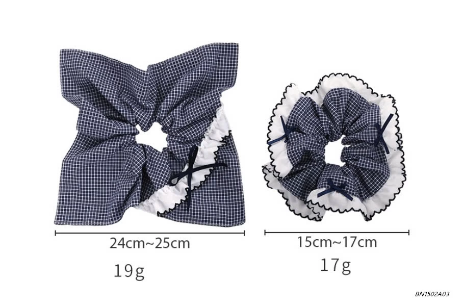 SÉT 2 BUỘC TÓC CARO NƠ