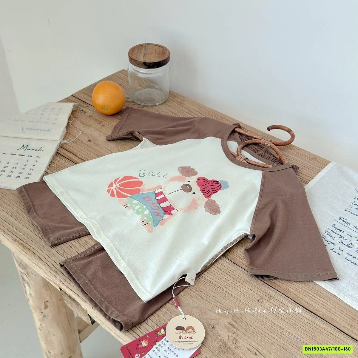 BỘ TENCEL QUẦN LỠ PHỐI MÀU TAY