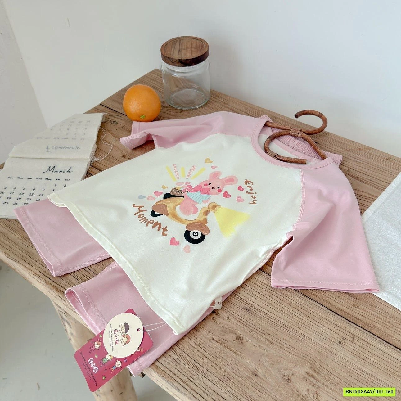 BỘ TENCEL QUẦN LỠ PHỐI MÀU TAY