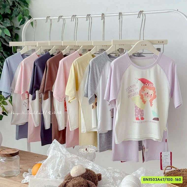 BỘ TENCEL QUẦN LỠ PHỐI MÀU TAY