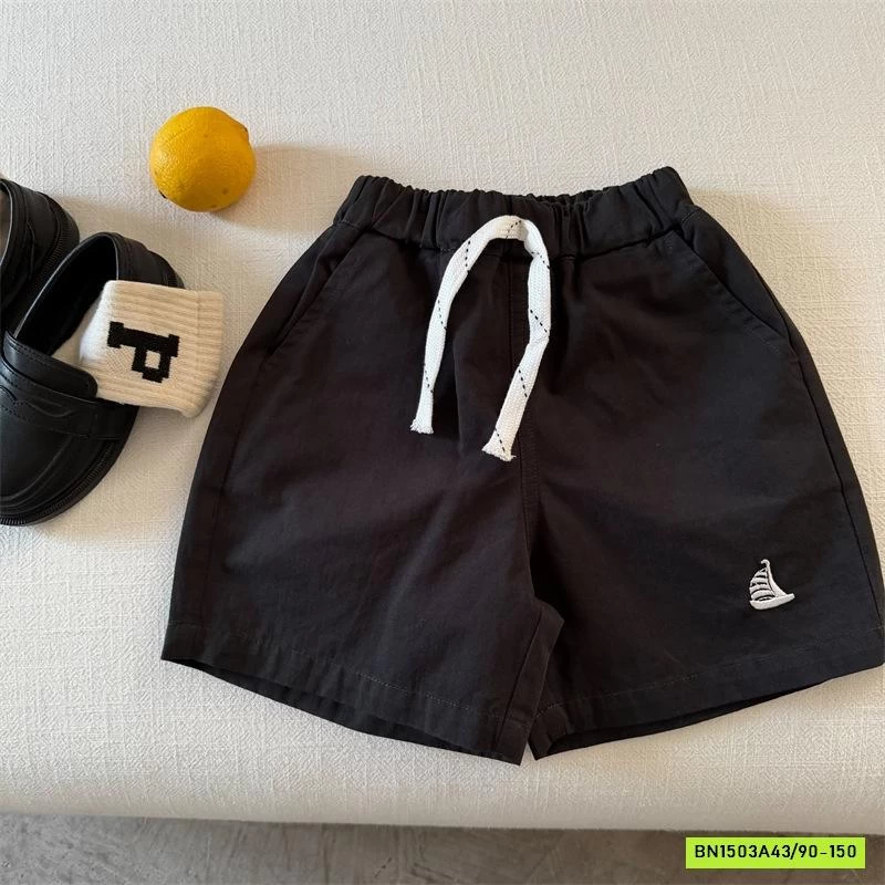 SHORT THÔ THÊU LOGO THUYỀN 71838 MMY