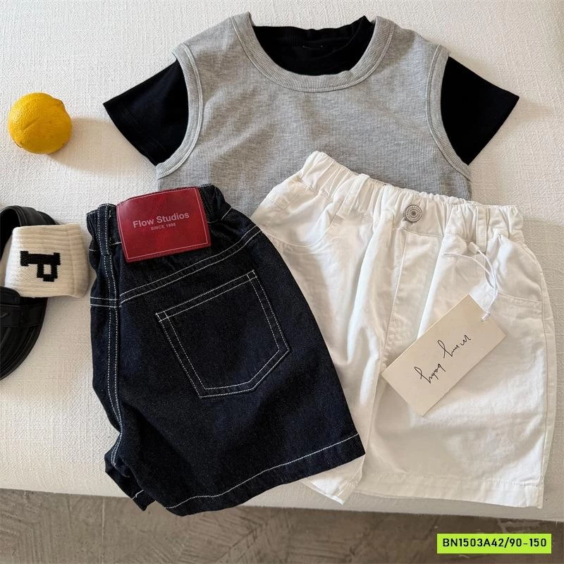 SHORT CẠP CHUN GẮN MÁC 71810 MMY