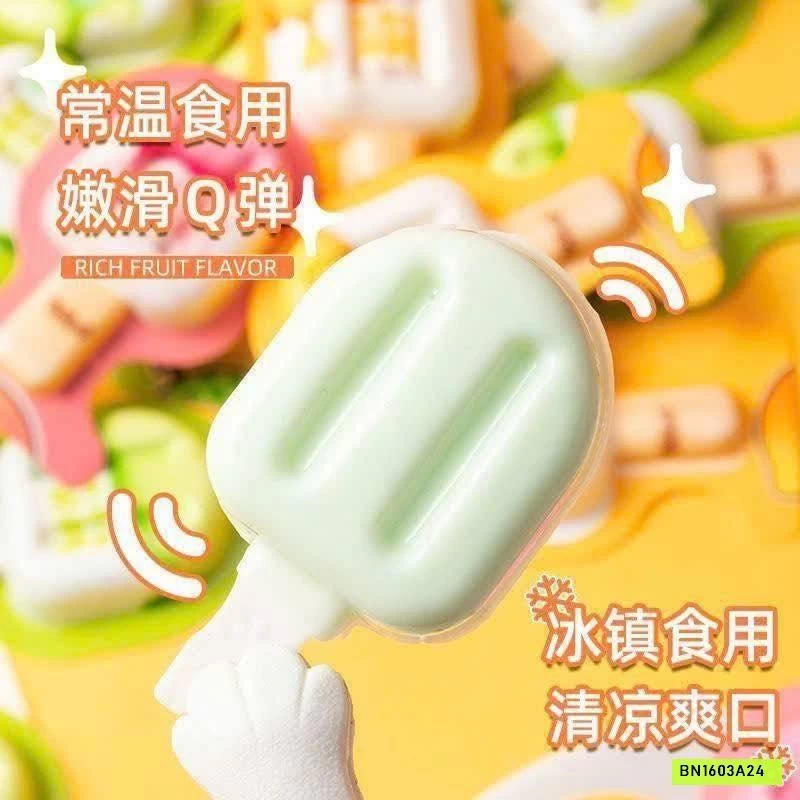 HỘP 60C KẸO THẠCH QUE KEM, CHÂN MÈO