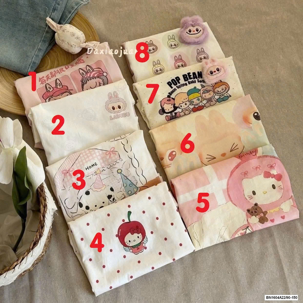 ÁO THUN LABUBU MIX LEGGING KẺ