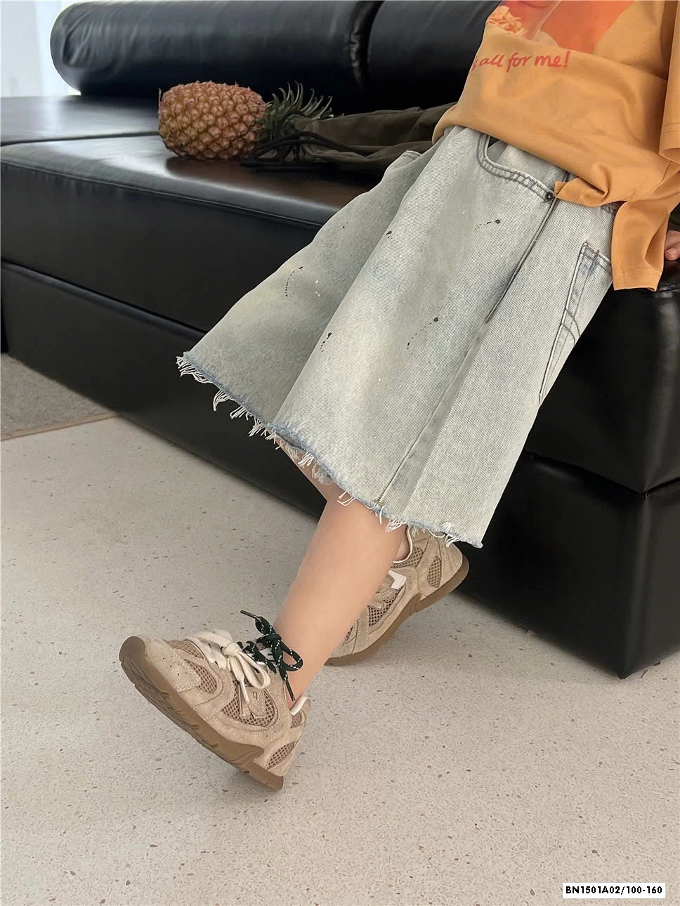 SHORT JEANS TUA GẤU VẢY SƠN SNIDOLS