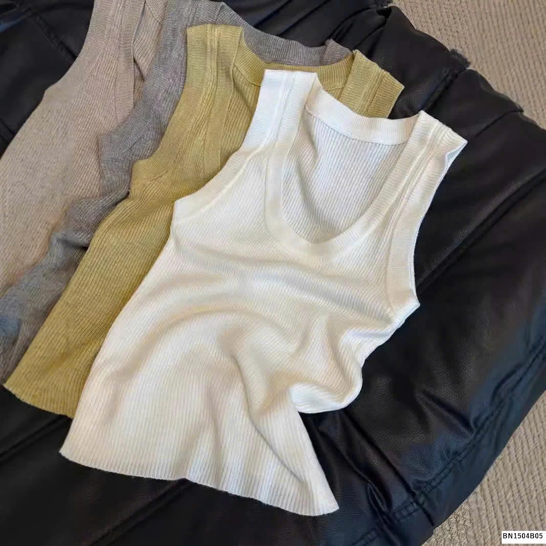 ÁO BA LỖ DỆT KIM NỮ