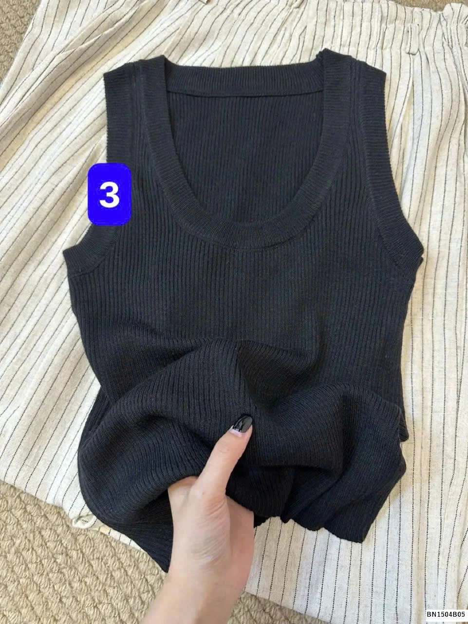 ÁO BA LỖ DỆT KIM NỮ