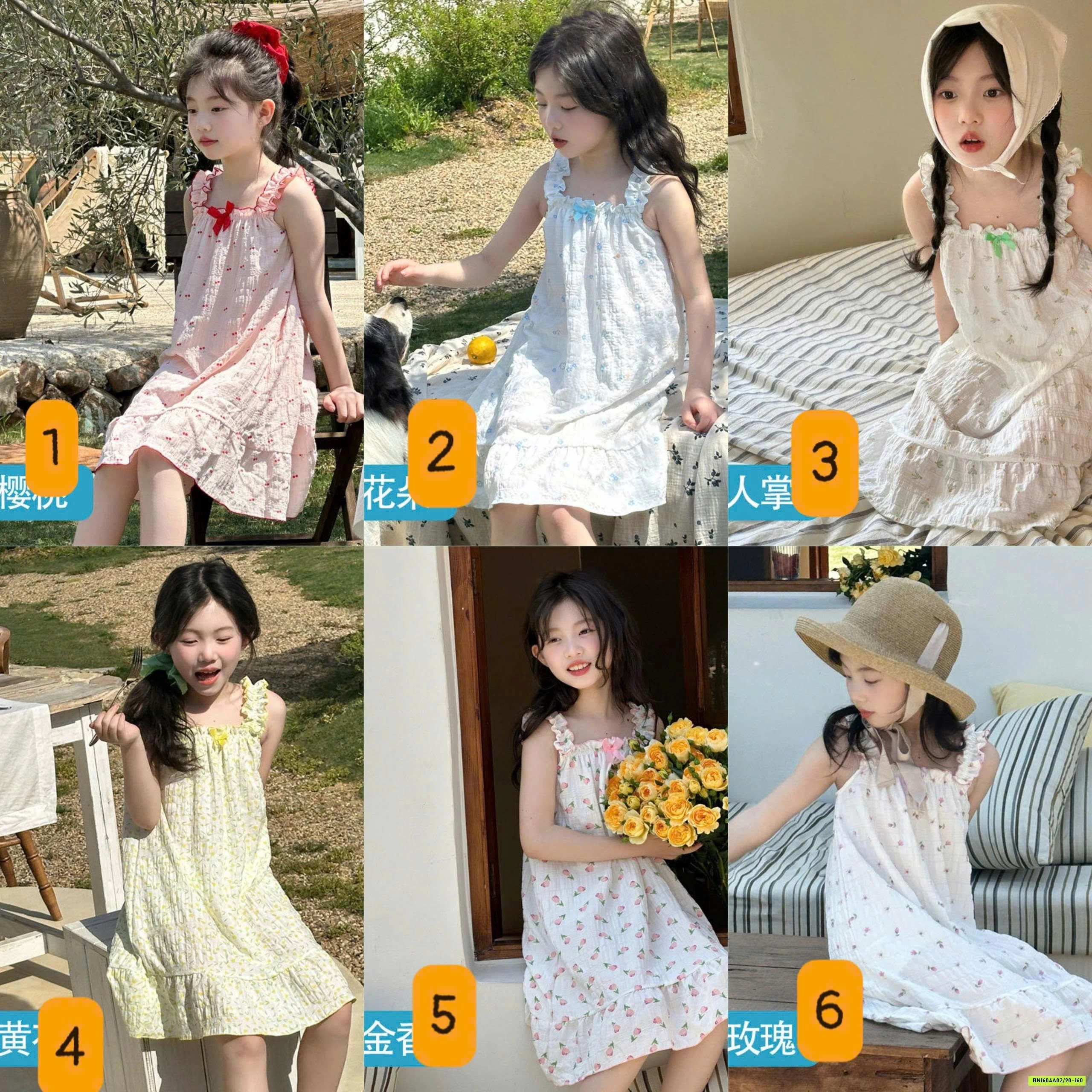 VÁY LANH HỌA TIẾT DỄ THƯƠNG CHO BÉ