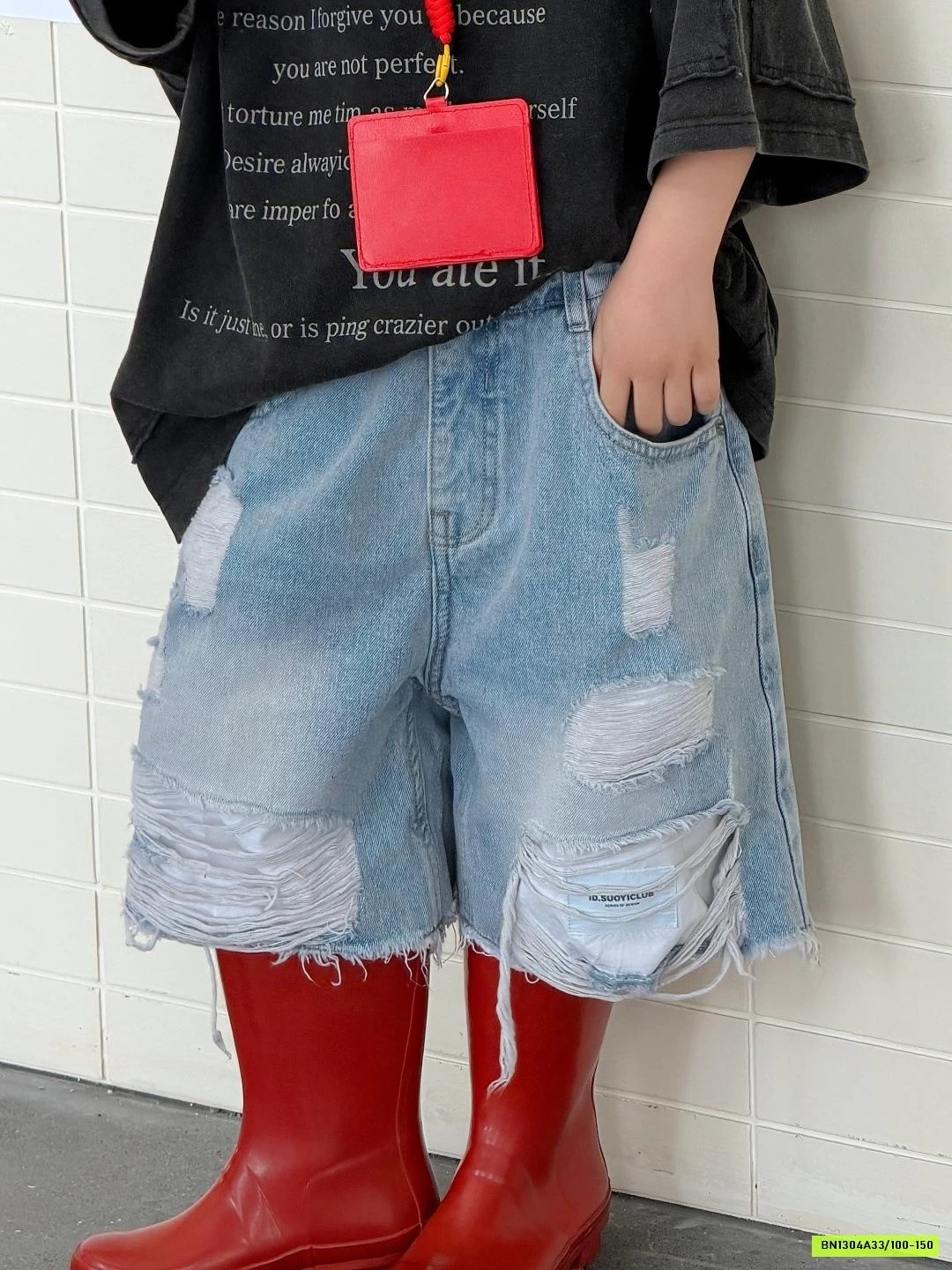 SHORT JEANS RÁCH CÁ TÍNH