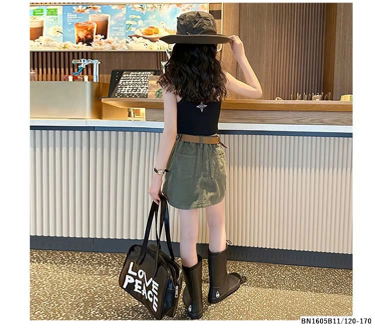 SÉT ÁO SÁT NÁCH MIX CHÂN VÁY CHỨ A