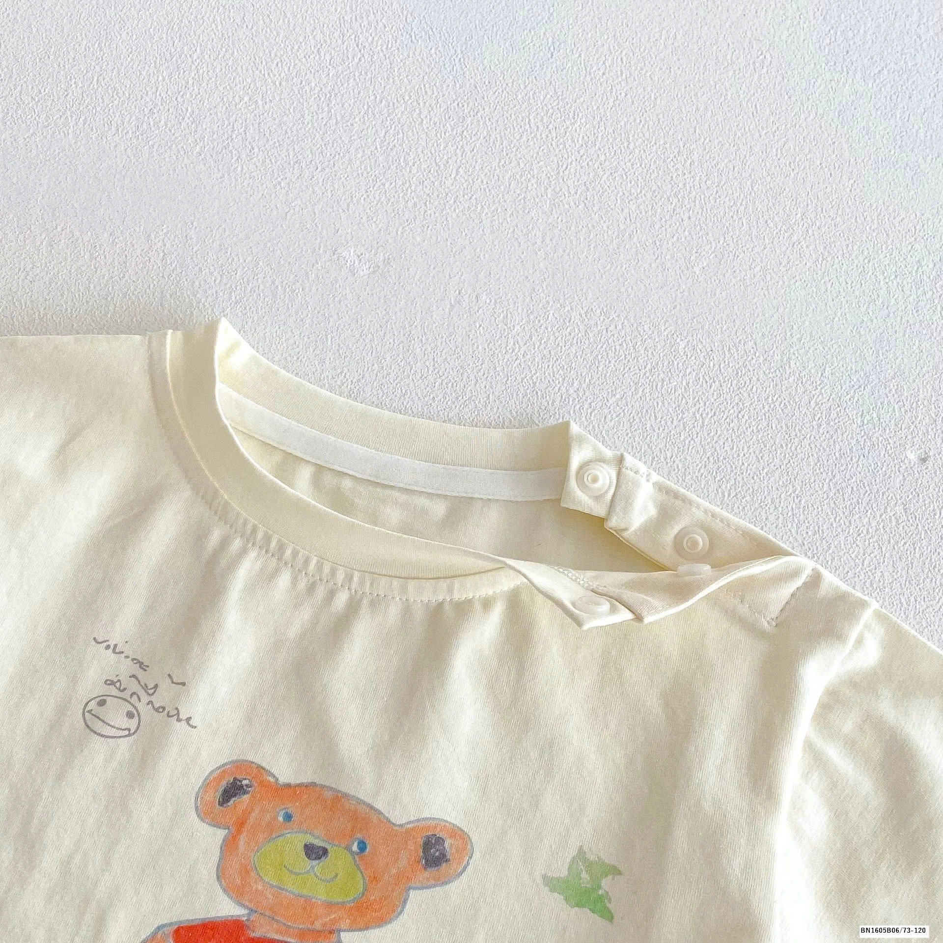 SET ÁO PHÔNG MIX QUẦN SHORT SỌC KẺ BÉ TRAI