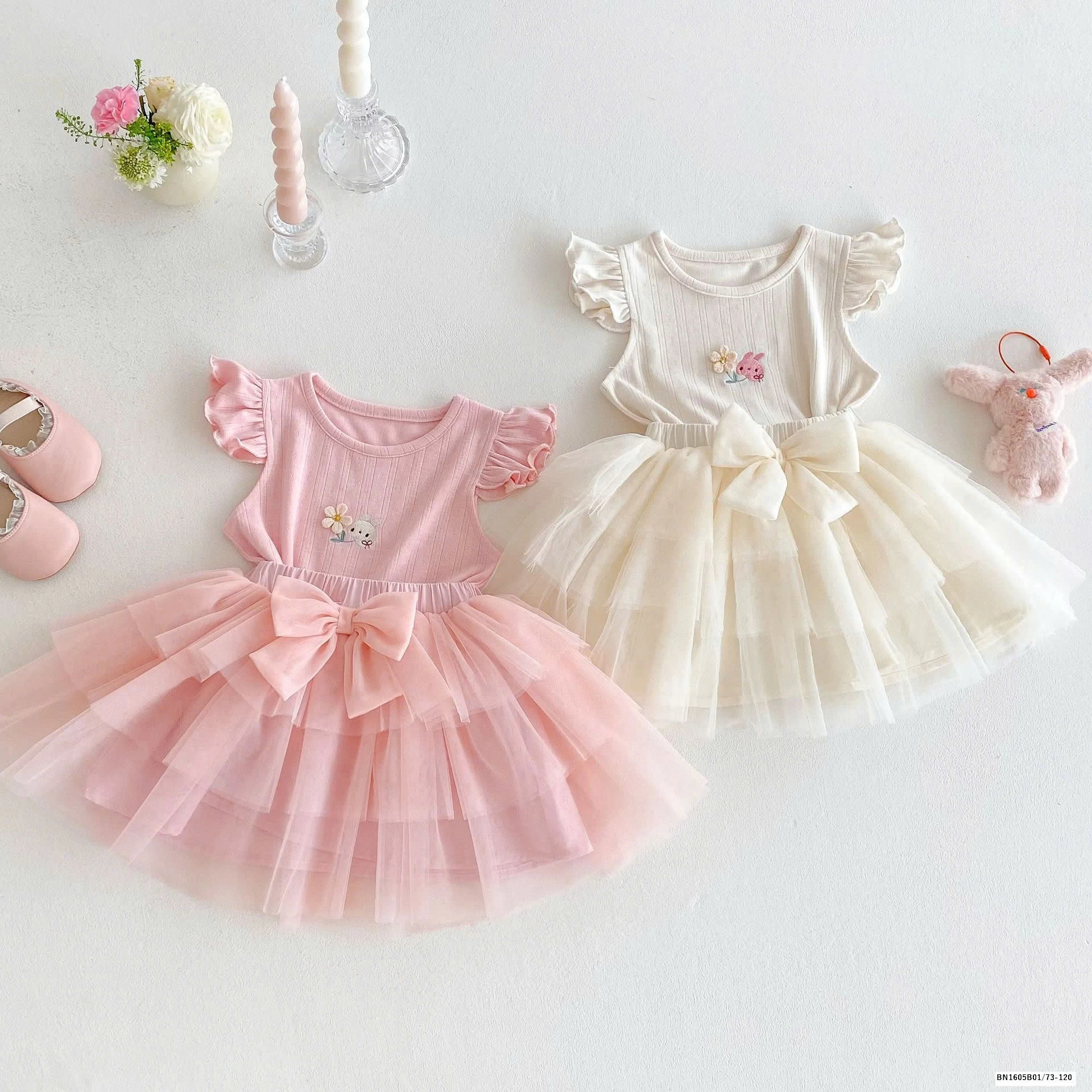 SET ÁO SÁT NÁCH MIX CHÂN VÁY VOAN NƠ