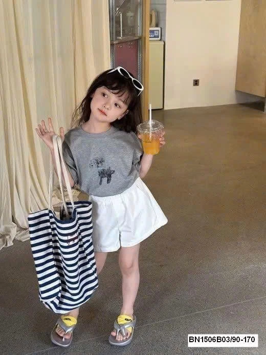 QUẦN SHORT ĐÙI BÉ GÁI AMBB 25D172