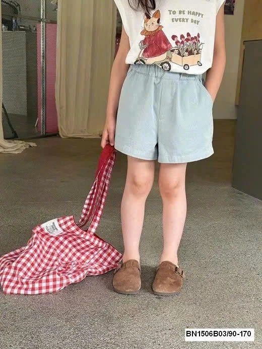 QUẦN SHORT ĐÙI BÉ GÁI AMBB 25D172