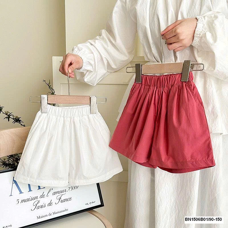 QUẦN SHORT VẢI THÔ BÉ GÁI