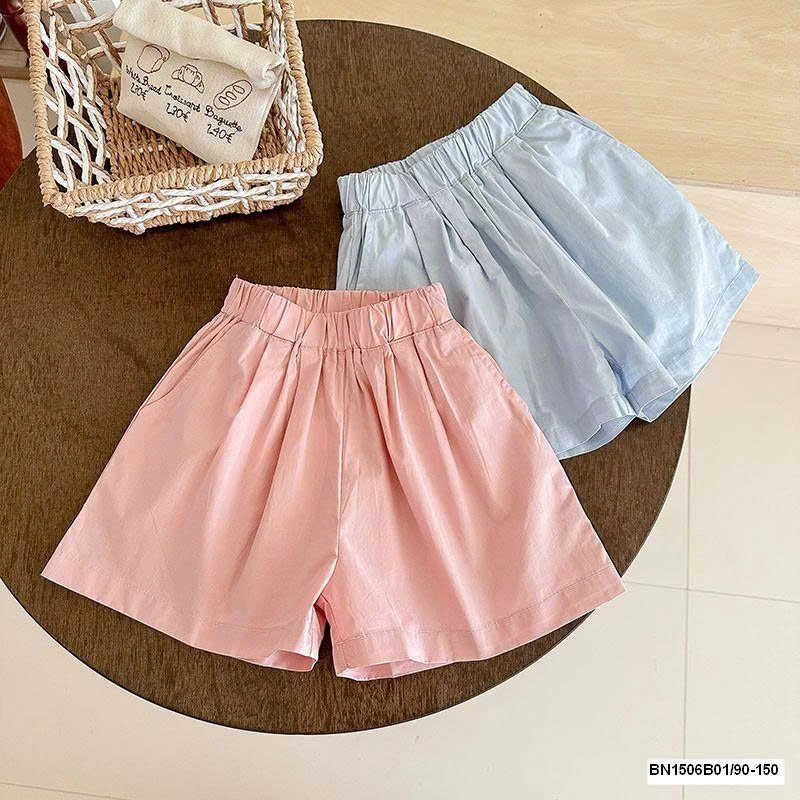 QUẦN SHORT VẢI THÔ BÉ GÁI