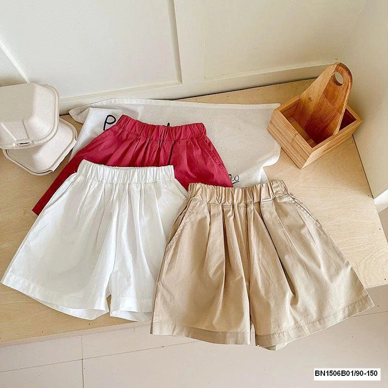 QUẦN SHORT VẢI THÔ BÉ GÁI