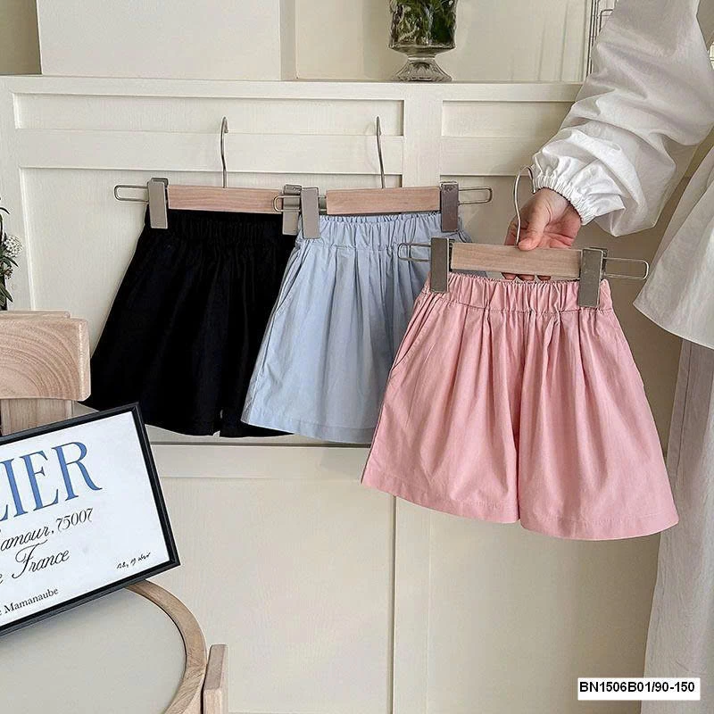 QUẦN SHORT VẢI THÔ BÉ GÁI