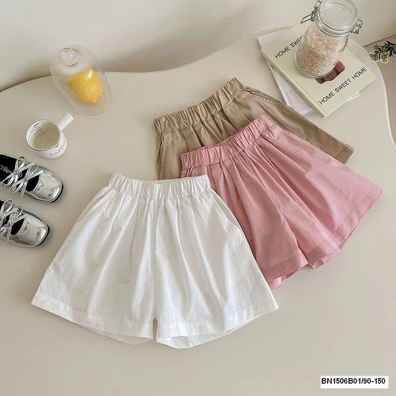 QUẦN SHORT VẢI THÔ BÉ GÁI