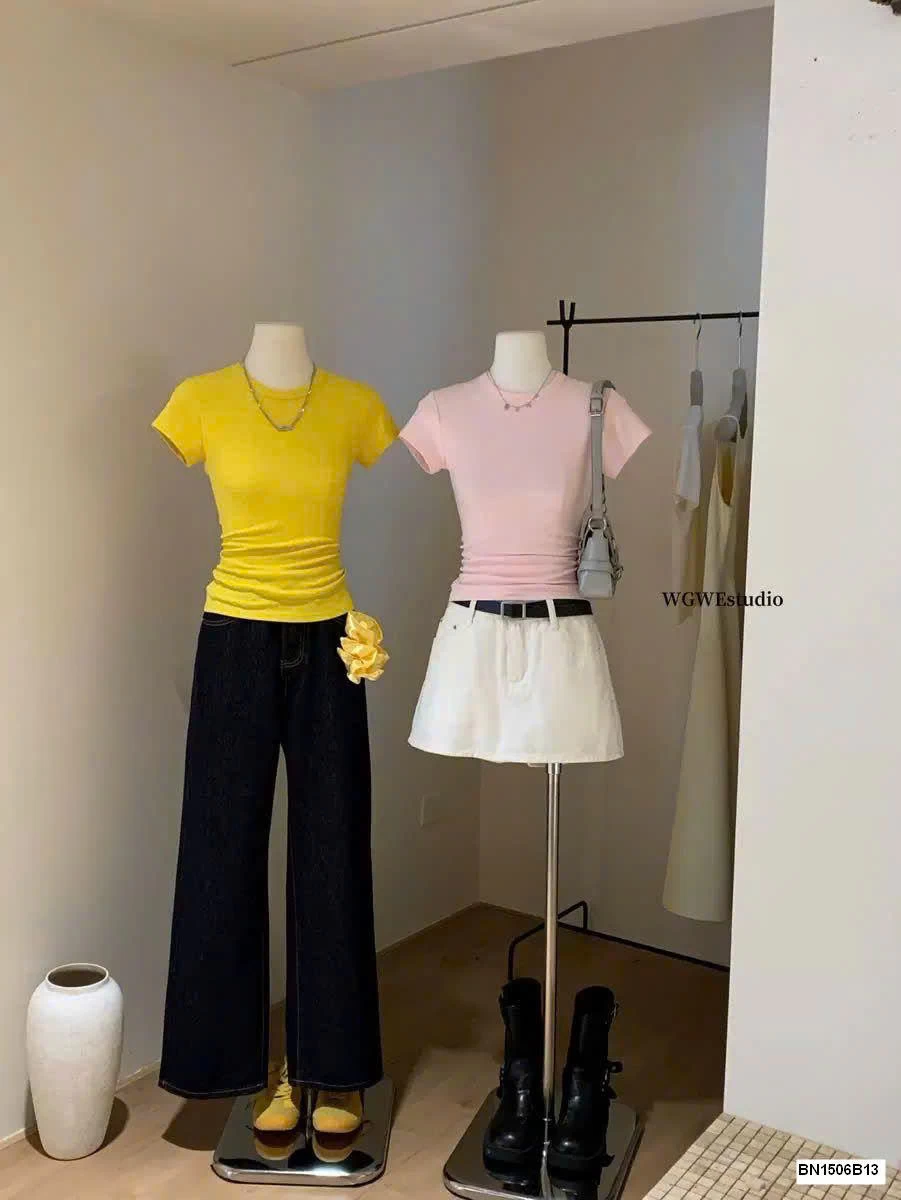 ÁO THUN CỔ TRÒN NỮ HÃNG W.G.W.E