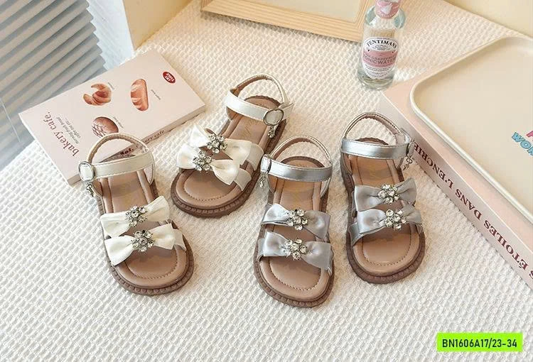 SANDAL NƠ GẮN ĐÁ BLING