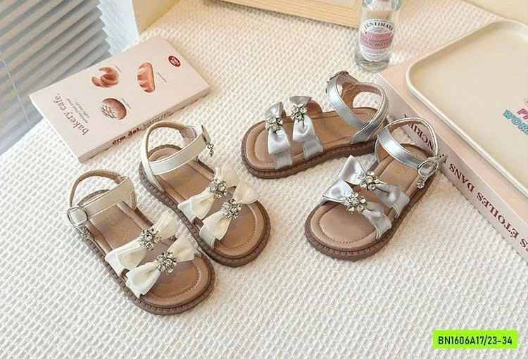 SANDAL NƠ GẮN ĐÁ BLING