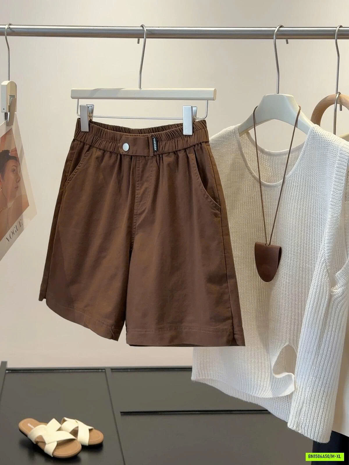 SHORT CẠP CHUN BẢN TO VINTAGE ANNA