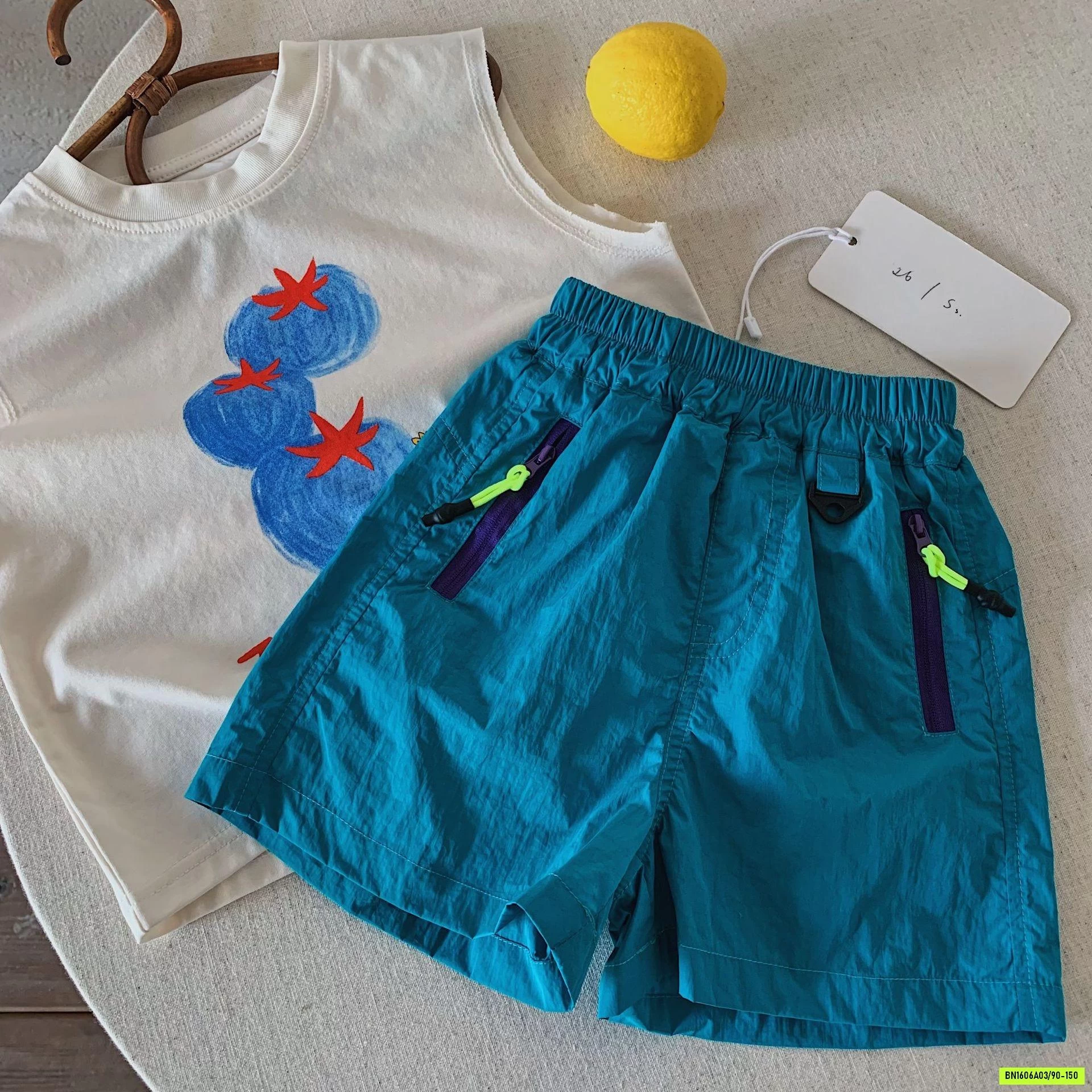 SHORT GIÓ PHỐI MÀU KHÓA