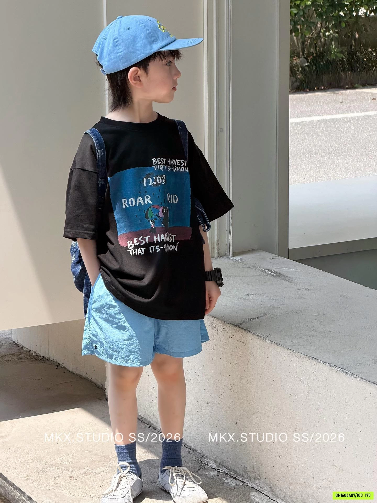 SÉT ÁO ĐEN IN HÌNH MIX SHORT COBAN