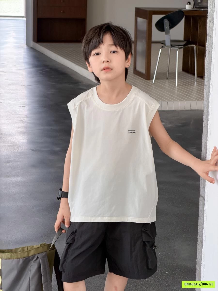 ÁO SÁT NÁCH TRƠN MÀU BĂNG LẠNH 26D007 AMBB