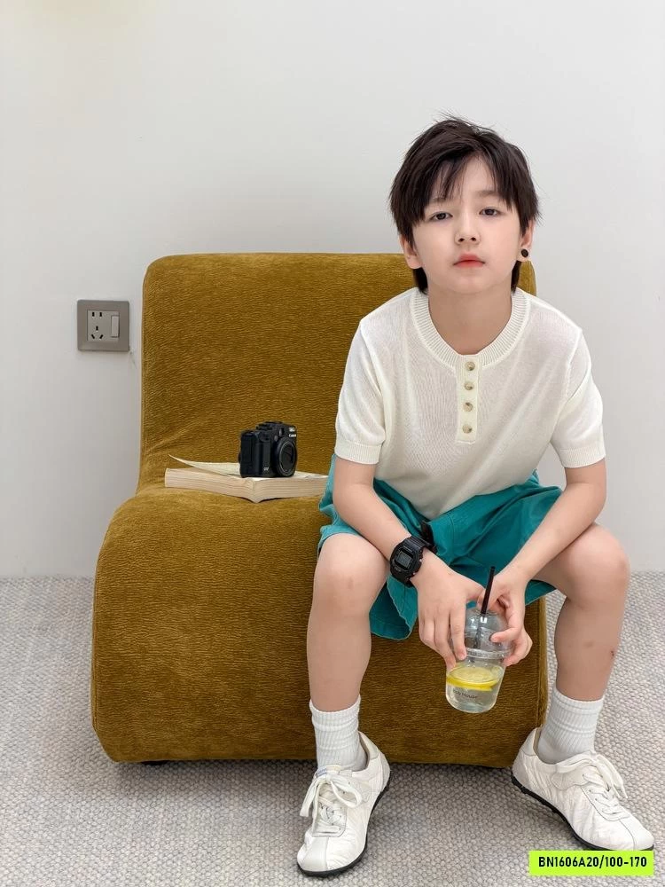 ÁO LƯỚI CỔ TRỤ CÚC NGỰC 26D034 AMBB