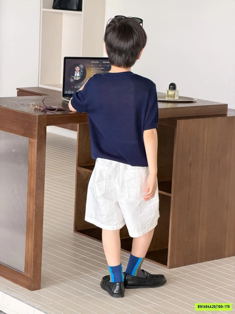 ÁO LƯỚI CỔ TRỤ CÚC NGỰC 26D034 AMBB