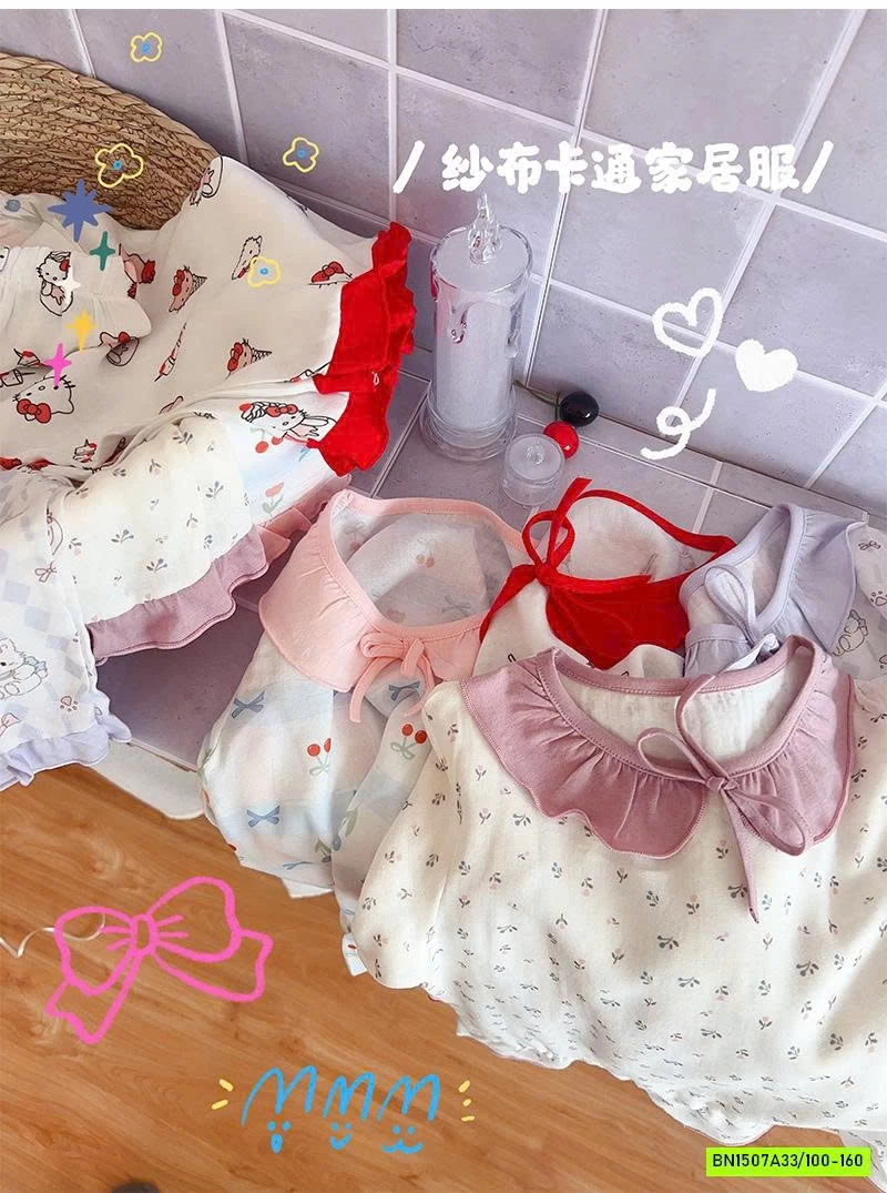 BỘ ĐŨI MỀM CỔ VIỀN BÁNH BÈO