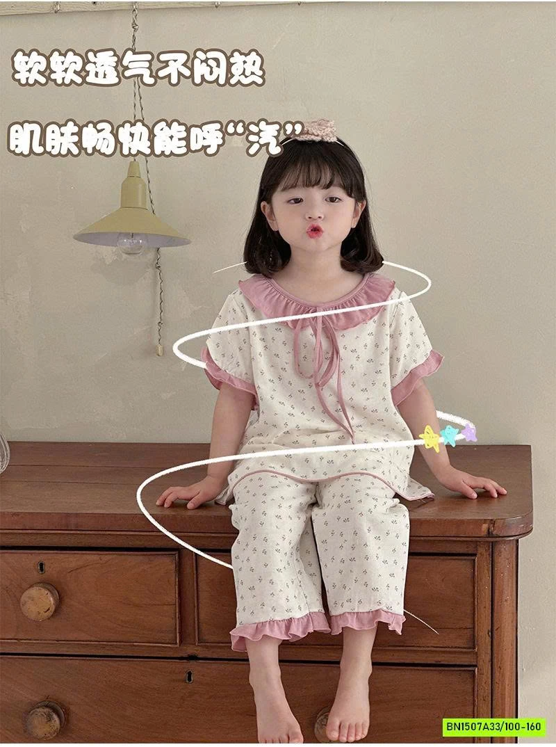 BỘ ĐŨI MỀM CỔ VIỀN BÁNH BÈO