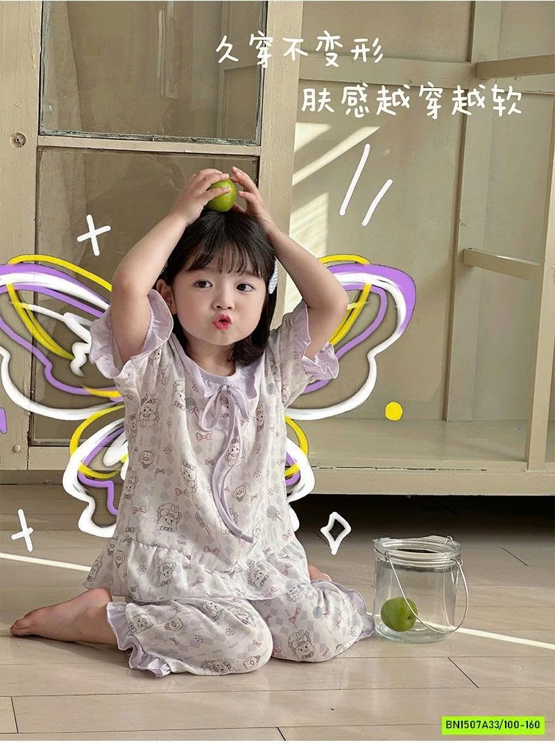 BỘ ĐŨI MỀM CỔ VIỀN BÁNH BÈO