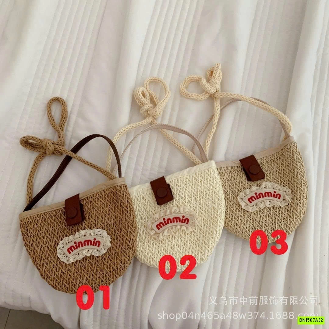 GIỎ CÓI MỀM THÊU CHỮ MINMIN