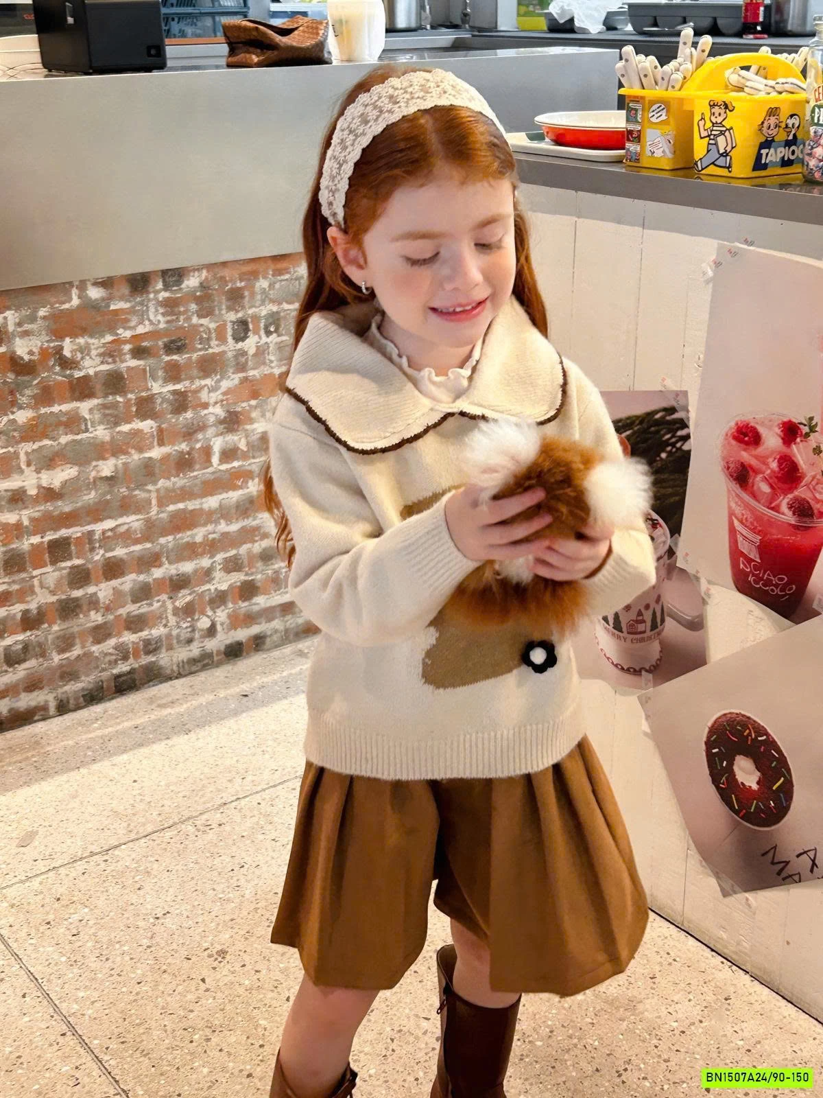 ÁO LEN GẤU CỔ SEN