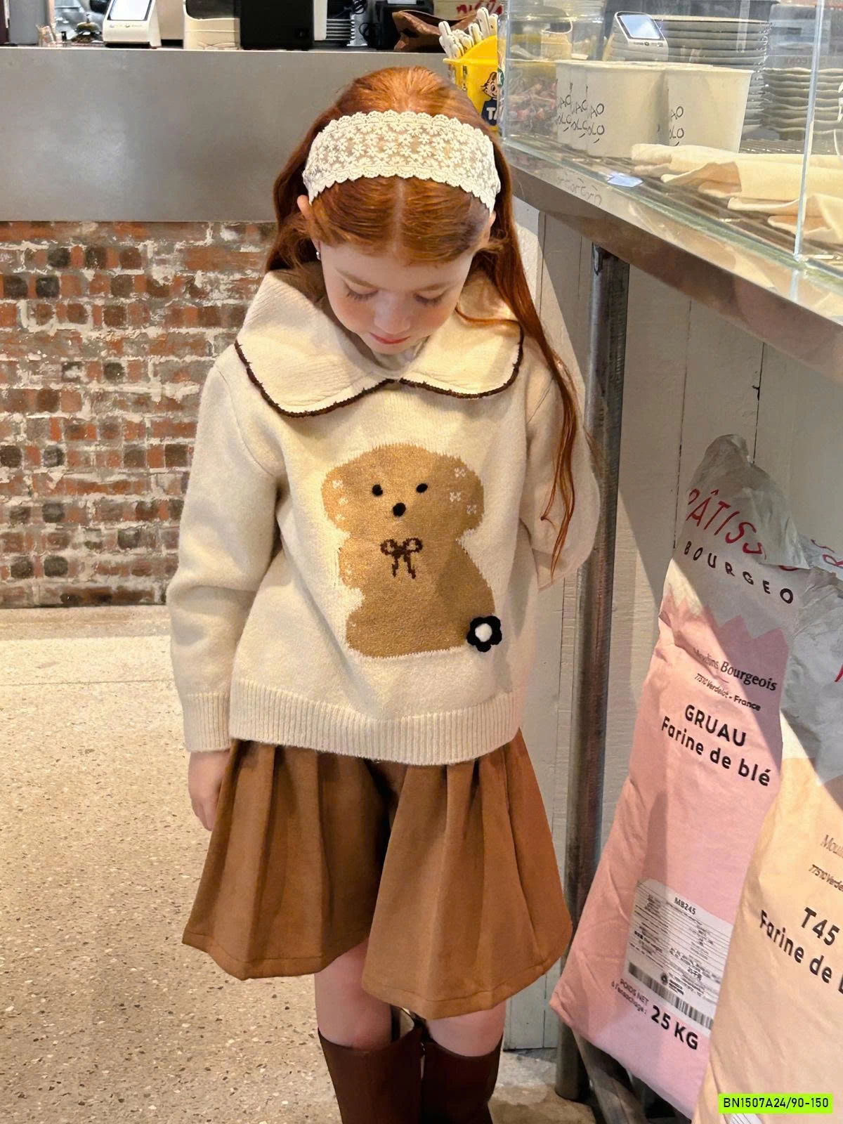 ÁO LEN GẤU CỔ SEN