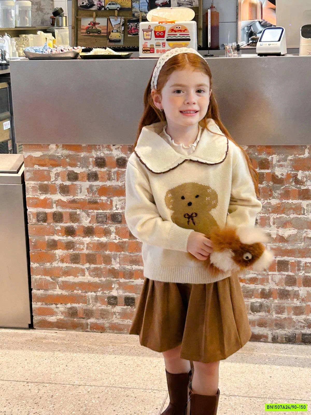 ÁO LEN GẤU CỔ SEN