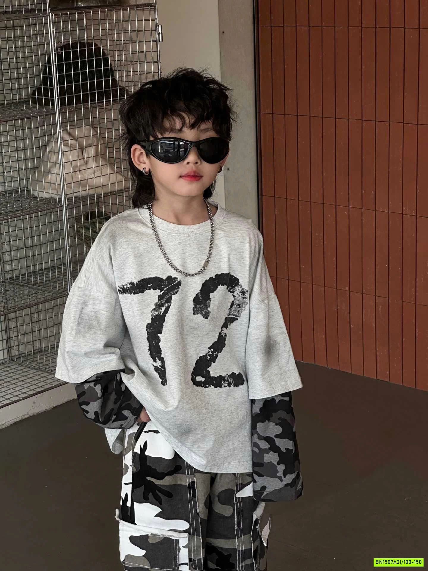 ÁO THUN SỐ 13 RẰN RI GIẢ 2 LỚP