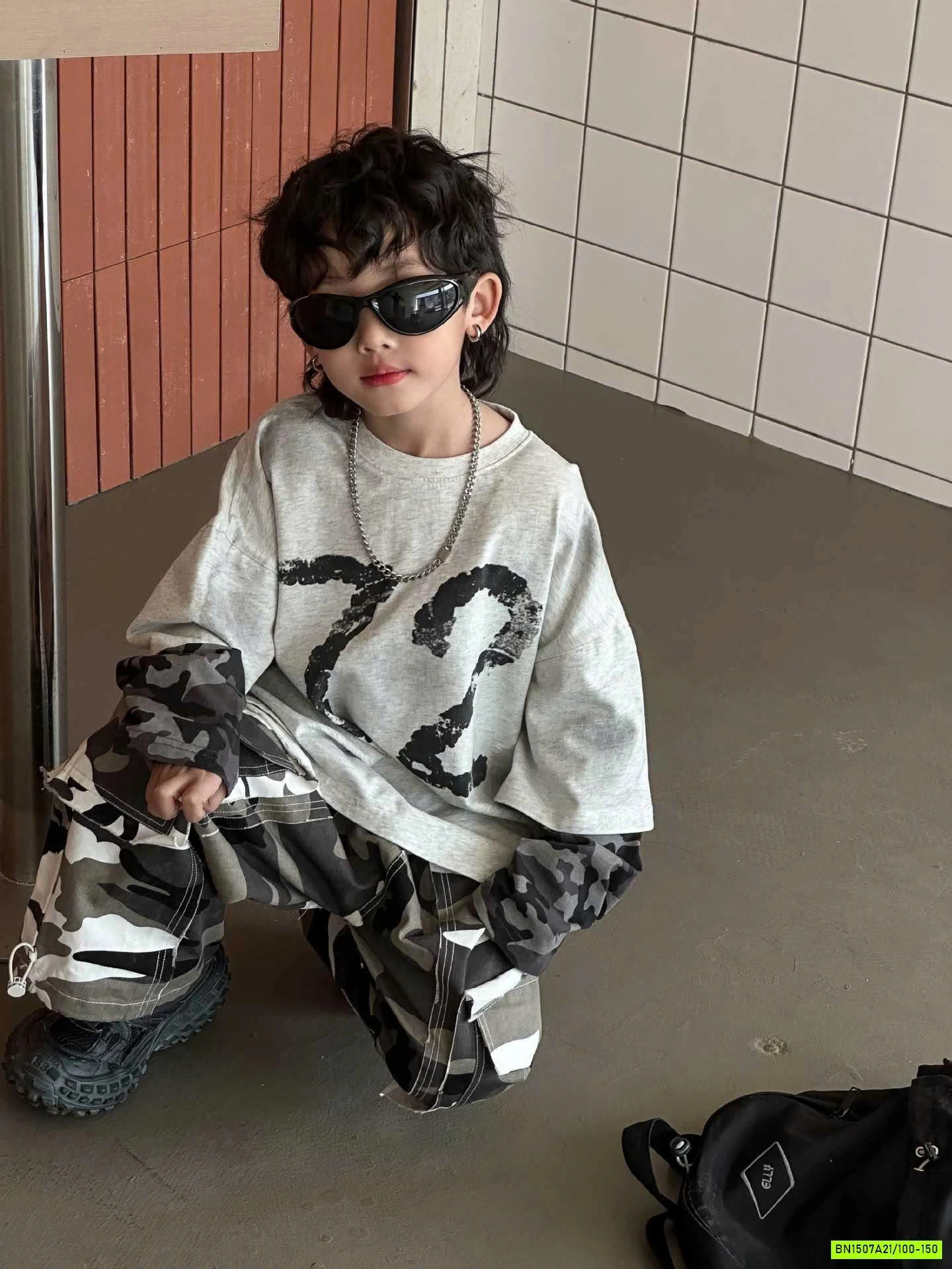 ÁO THUN SỐ 13 RẰN RI GIẢ 2 LỚP