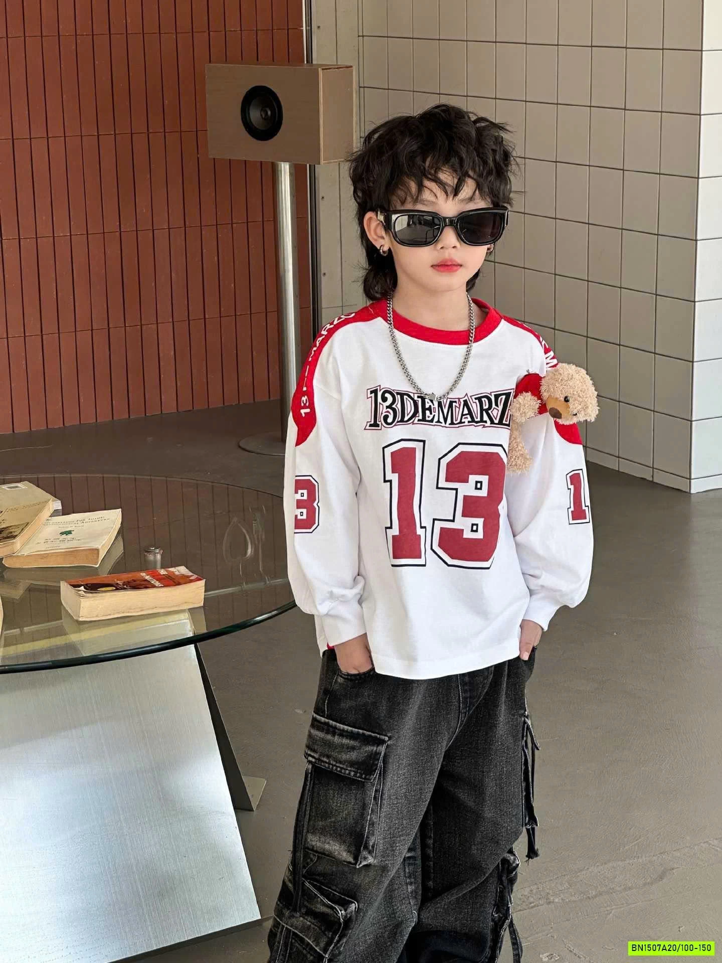ÁO THUN SỐ 13 KÈM GẤU NHỎ