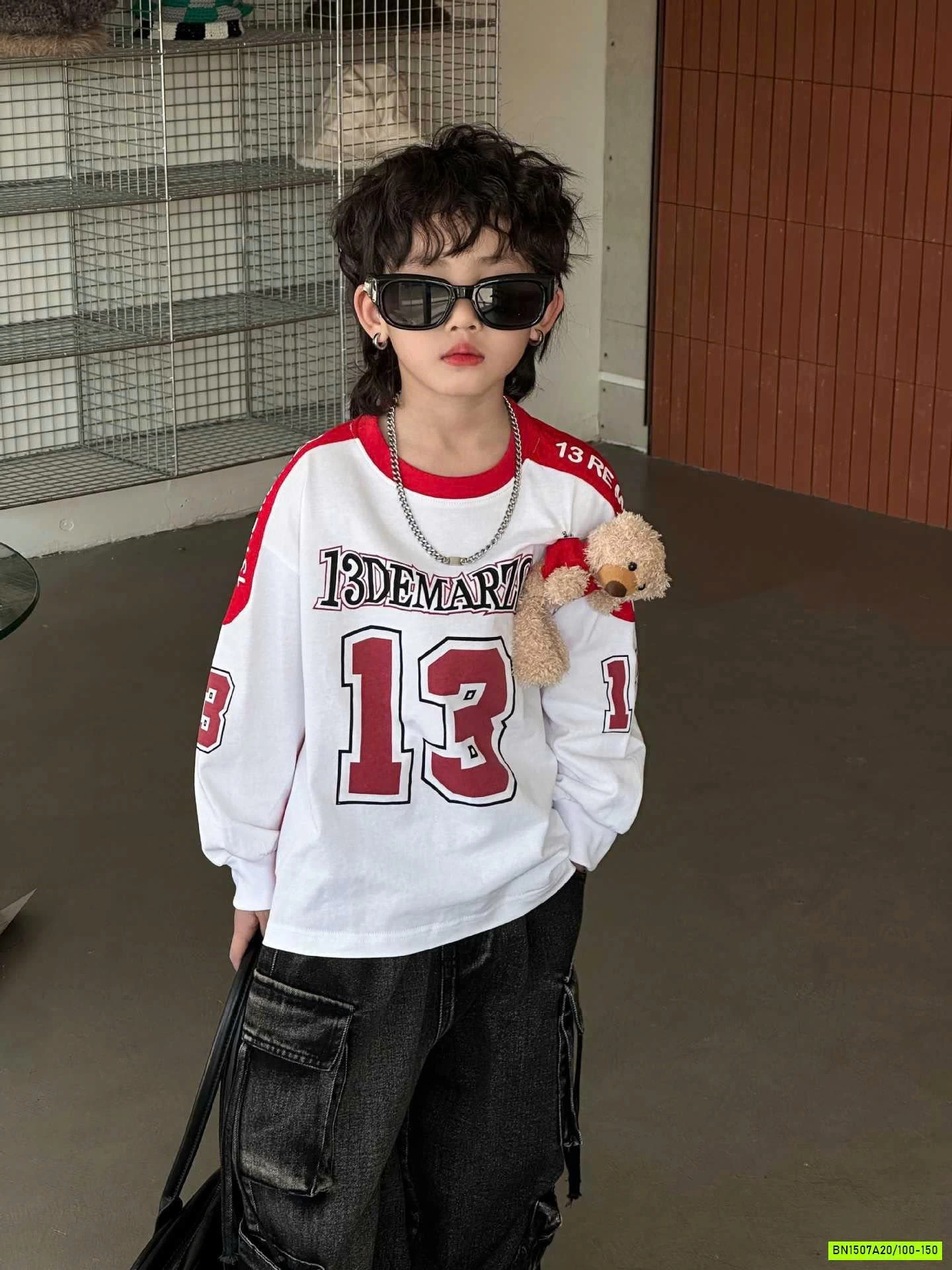 ÁO THUN SỐ 13 KÈM GẤU NHỎ