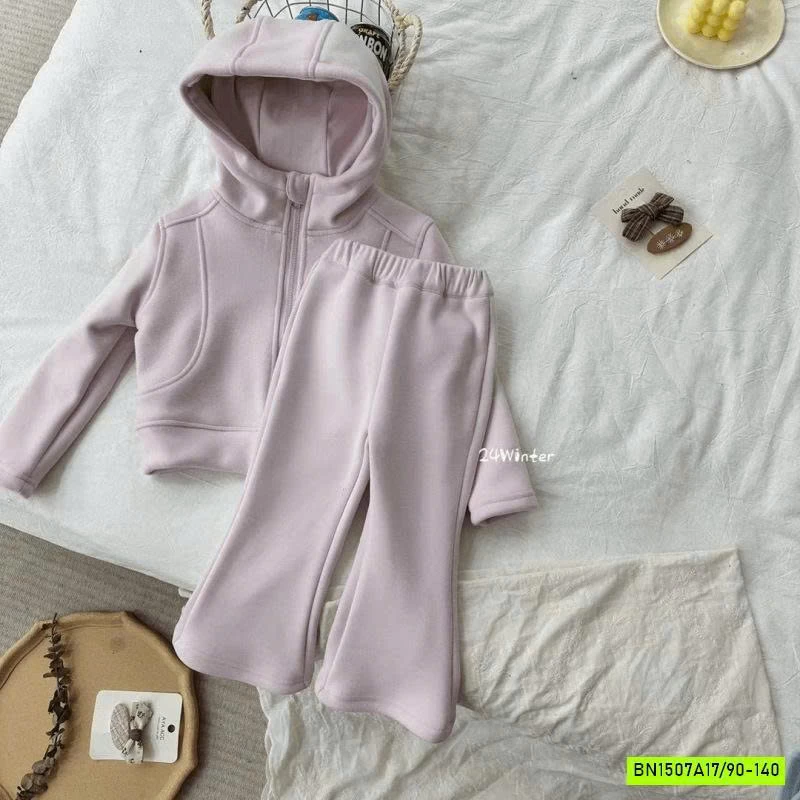 SÉT NỈ ÁO KHOÁC LIỀN MŨ