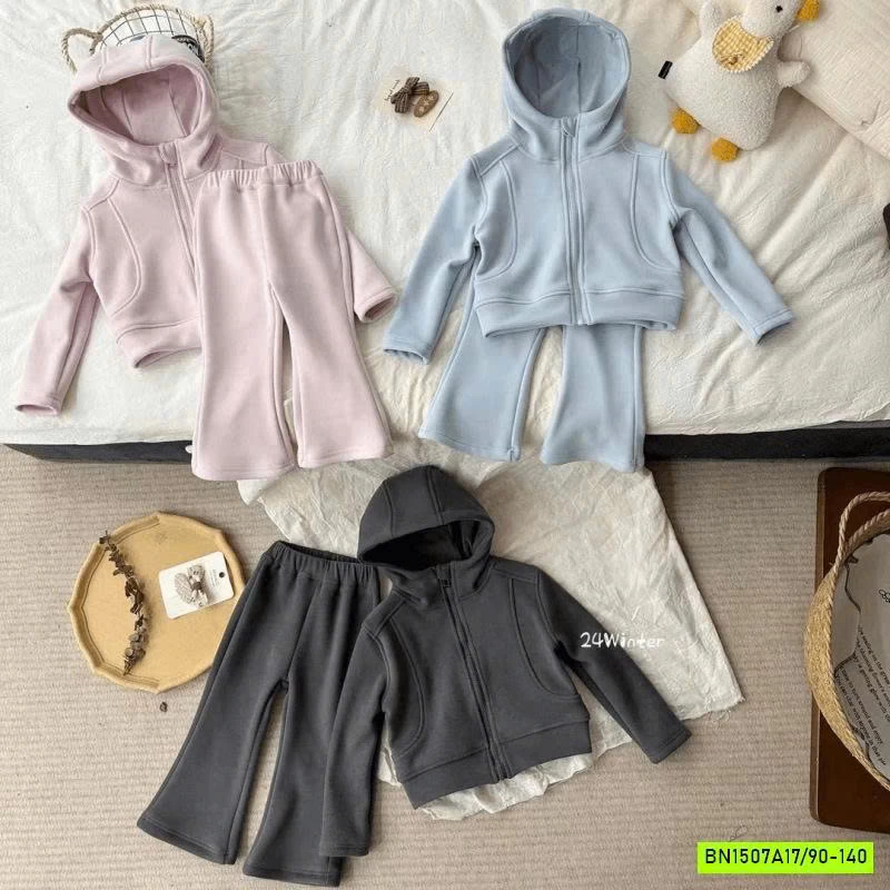 SÉT NỈ ÁO KHOÁC LIỀN MŨ