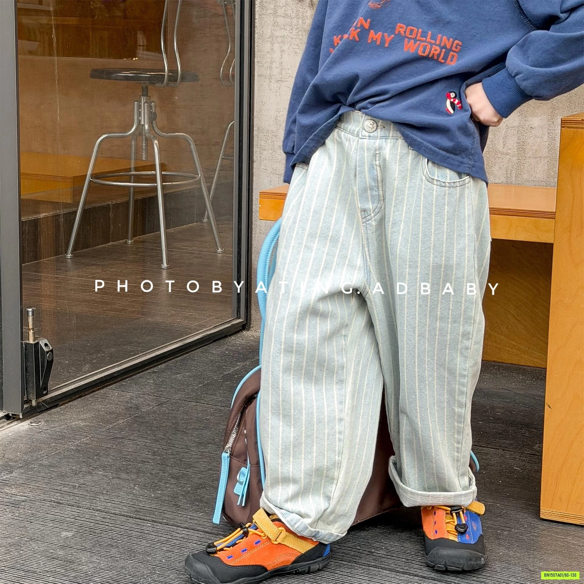 JEANS KẺ SỌC ADBABY