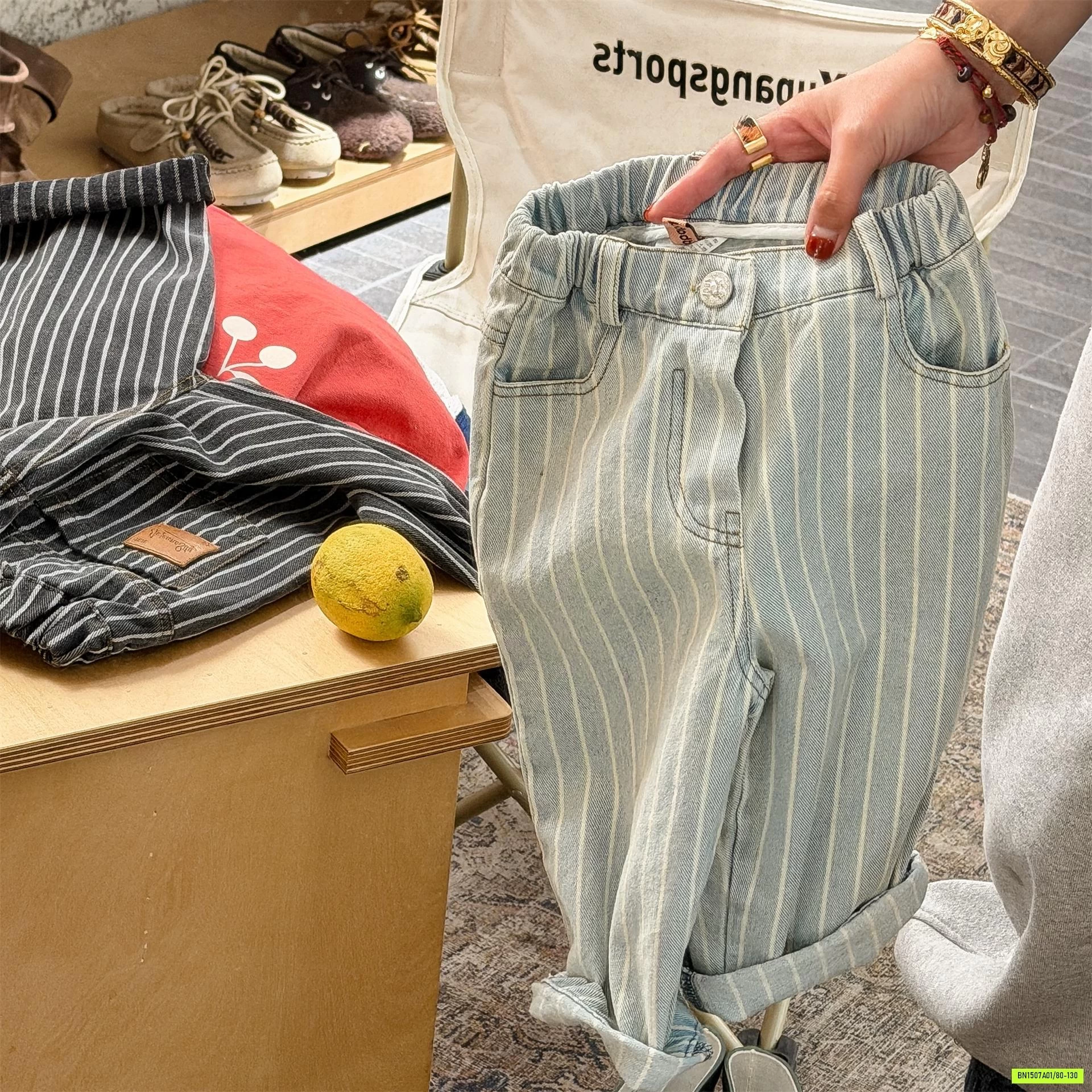 JEANS KẺ SỌC ADBABY