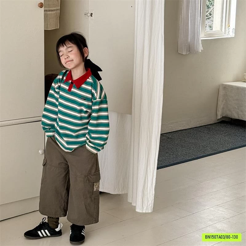 THUN KẺ POLO DÀI TAY ADBABY